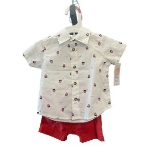 Carter's Just One You Toddler Boy's Shirt & Short Set SZ 6mth NWT